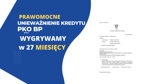 Sąd Apelacyjny Gdańsk unieważnienie kredytu we frankach PKO BP ( umowa NORDEA BANK ) w 27 MIESIĘCY. Zysk dla naszego Klienta 421.000,00 zł